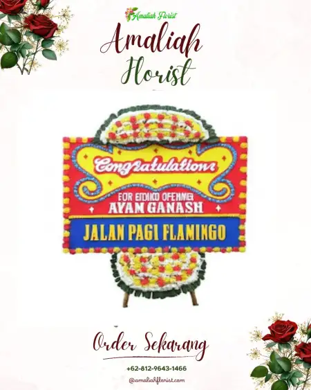Sewa Papan Bunga Molinow